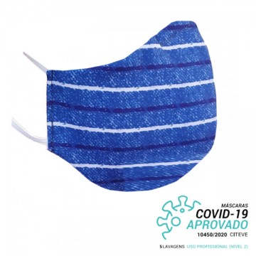 [103474630680805] Mascarilla Tela Certificada Nivel 2 (AZUL)