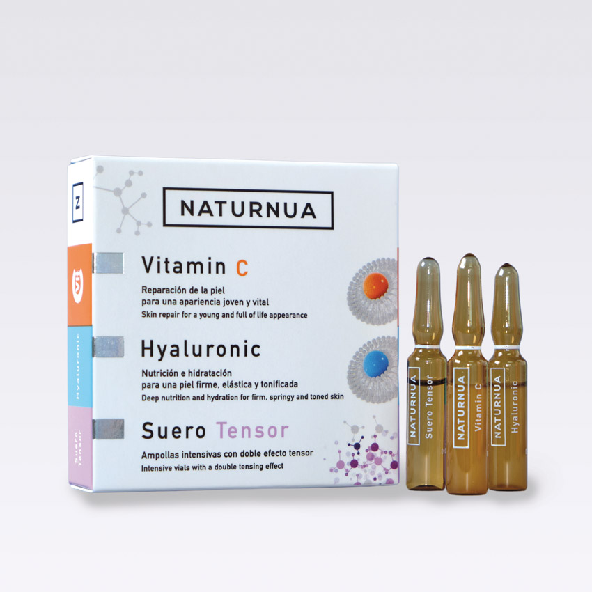 [8436598170078] Naturnua Pack 3 Ampollas Vitamin C, Hyaluronic Y Suero Tensor
