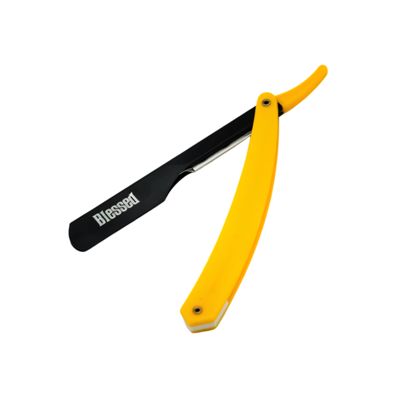 [8423029107062] Navaja de carril mango plástico amarillo Blessed