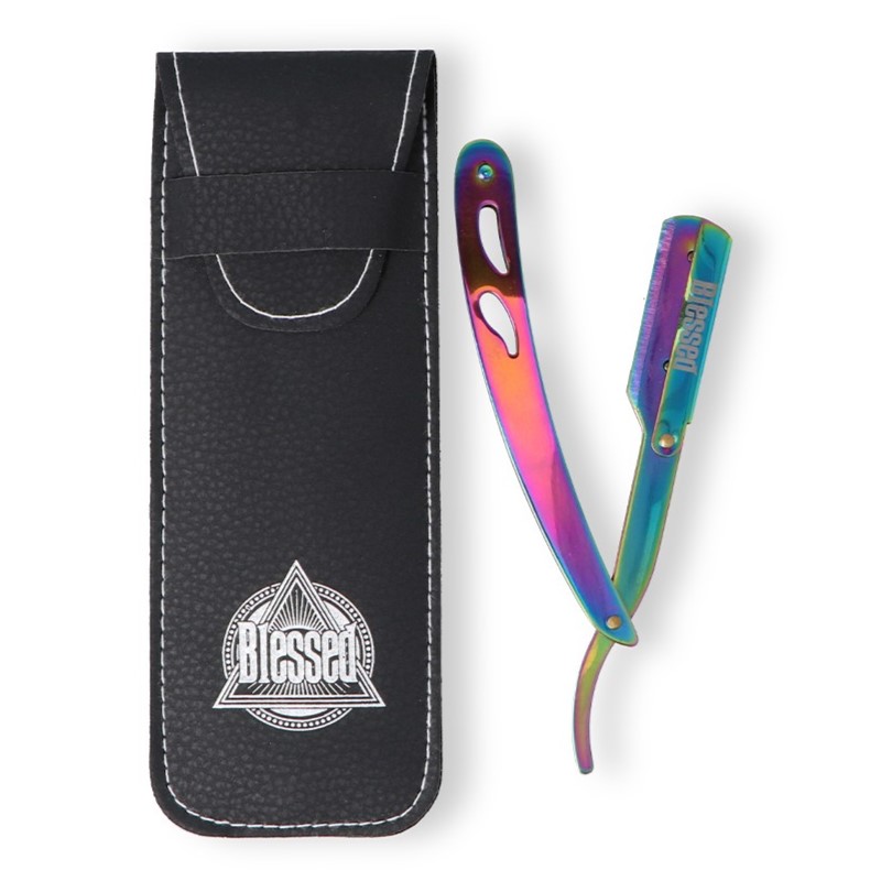 [8423029106140] Navaja de mariposa mango metal camaleon Blessed