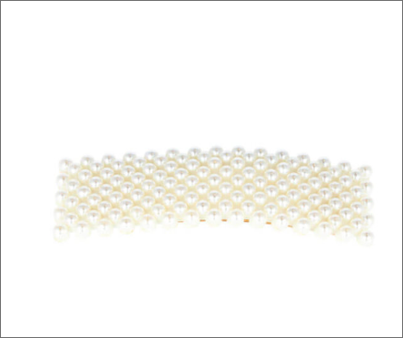 [8423029072155] Ranitas Doradas Rectangulares Con Perlas 2 Uds.