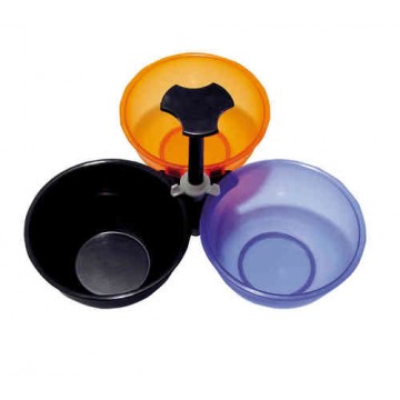 Set 3 Bol De Tinte  Soporte 235ml Comforte Kit