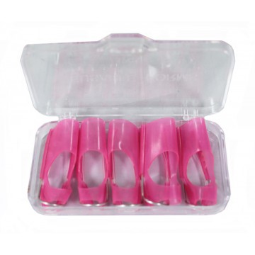 Set Molde Construc Uña Reutilizable MH Cosmeticsrosa 5U  