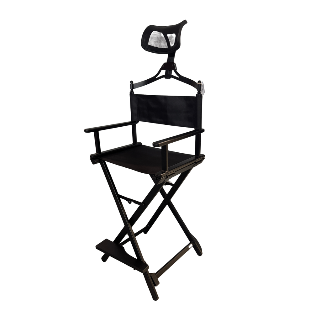 [8423029061104] Silla Maquillaje Portatil Aluminio Negra
