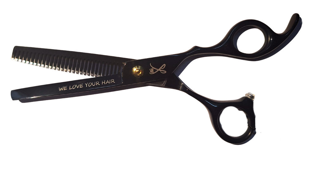 Tijera Corte entresacar Black Titanium 6"
