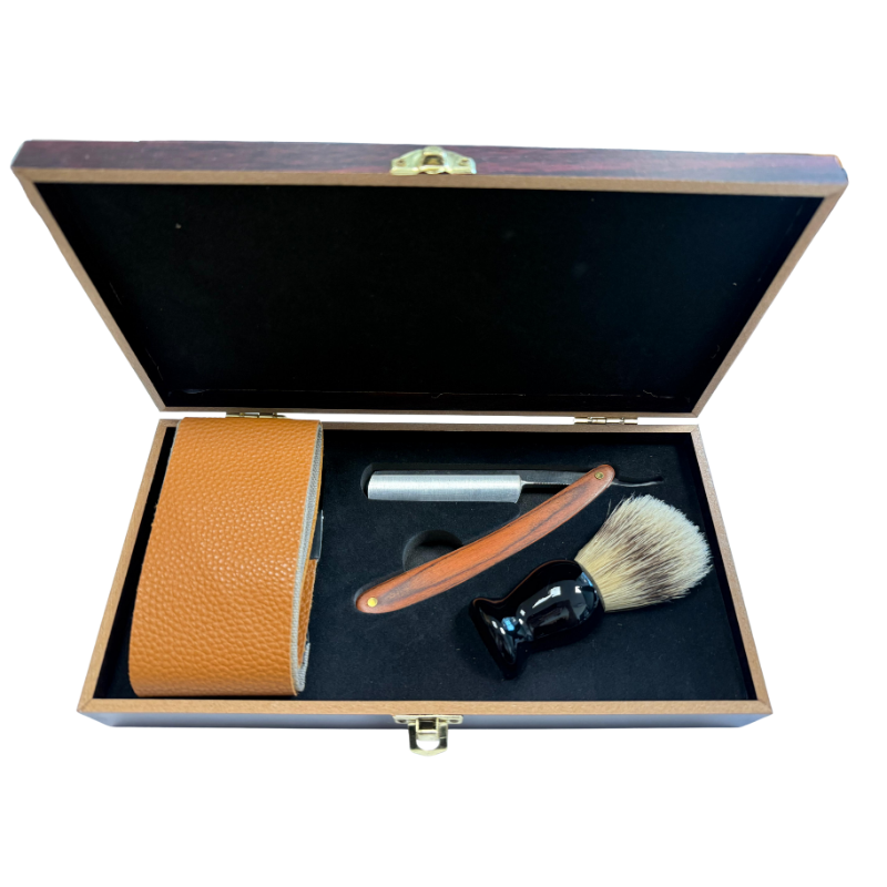 Set de afeitado navaja clásica MH Cosmetics
