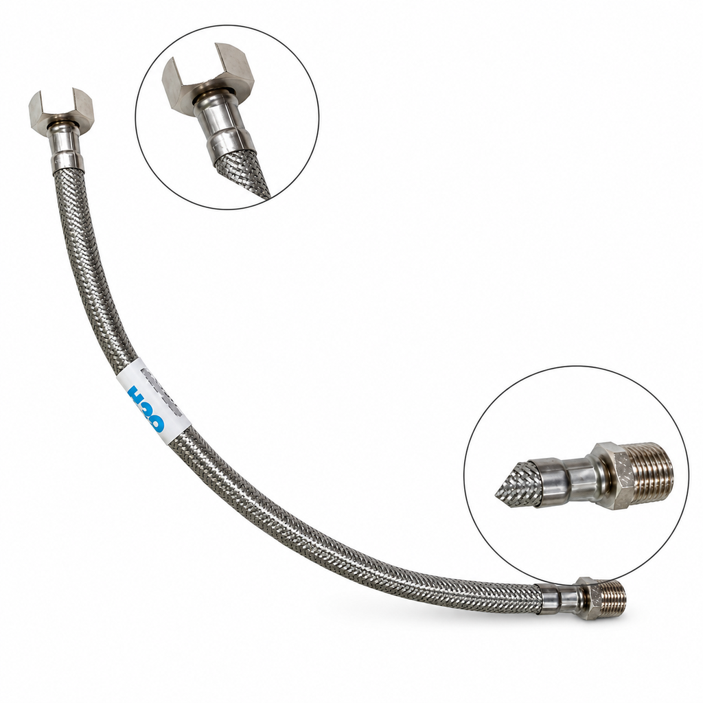 [8435107900373] Latiguillo conexion flexible acero inox macho 3/8 - hembra 3/8 30 cm