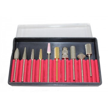 Caja Brocas Torno Mixta 10U MH Cosmetics 