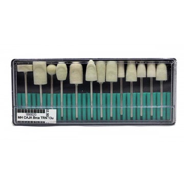 Caja Brocas Torno Pulidora Mixta 13U MH Cosmetics