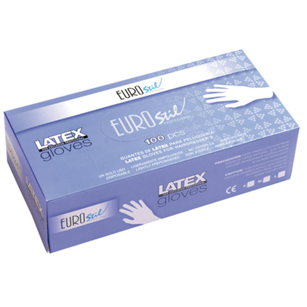 [8423029009229] Caja de 100 guantes de látex blancos (M)