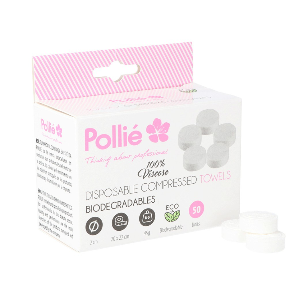 [8423029096069] Caja de 50 toallas comprimidas Pollié