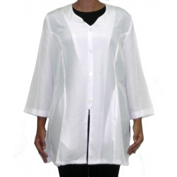 [8435303670834] Camisa Lisa Blanca O Negra Talla G 