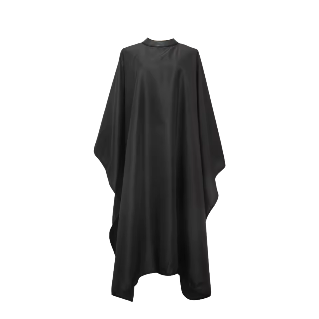 [8435303651406] Capa De Corte Negra 145X160 Cuello De Silicona MH Cosmetics