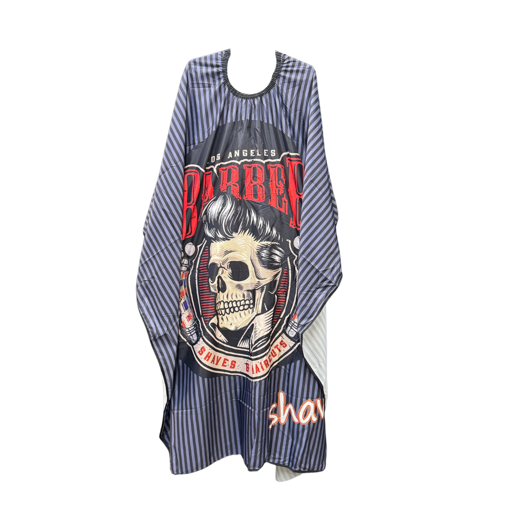 Capa de corte rayas grises calavera MH Cosmetics