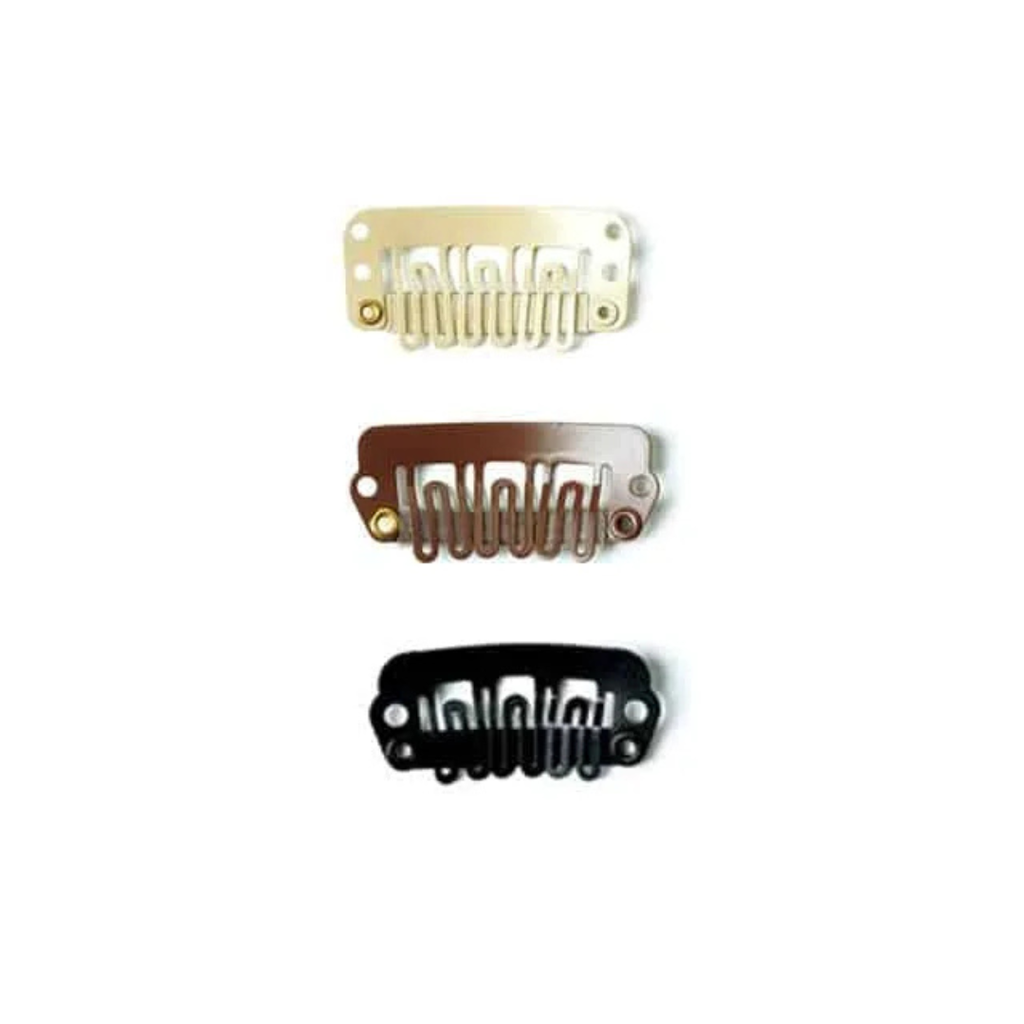 Clip Micropeineta Extensiones  2.5Cm Sangra (5U) (BLACK)