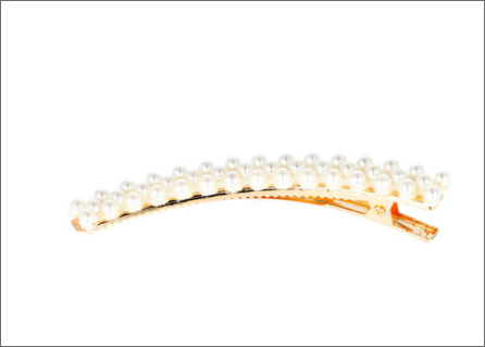 [8423029072193] Clips Dorados Curvos Con Perlas 2 Uds.