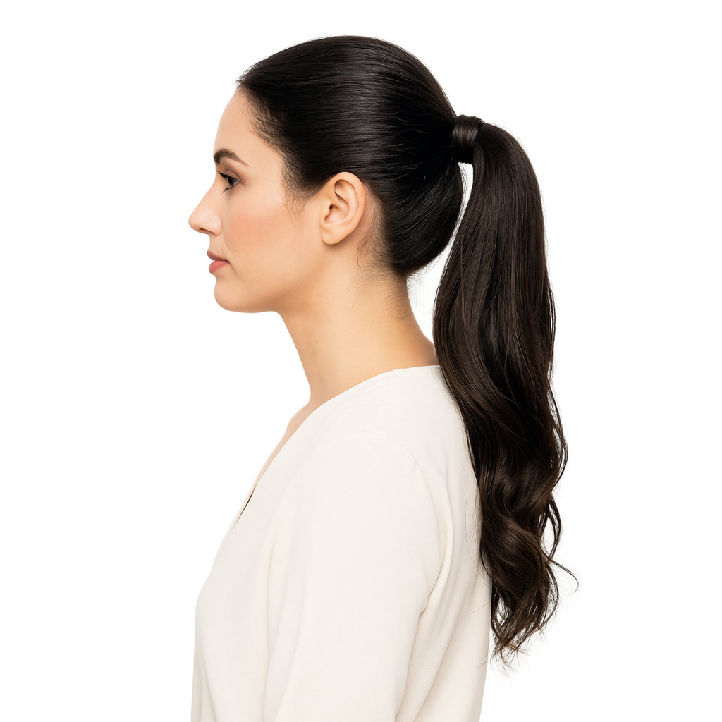 Elegance Hair Extensions organic hair coleta Bianca 50cm 115gr (COLOR 1)