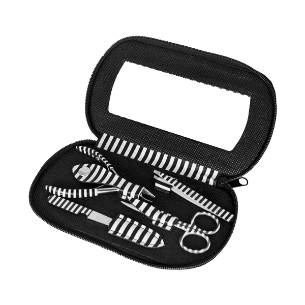 [8435303671268] Estuche Manicura MH Cosmetics (BLANCO Y NEGRO)