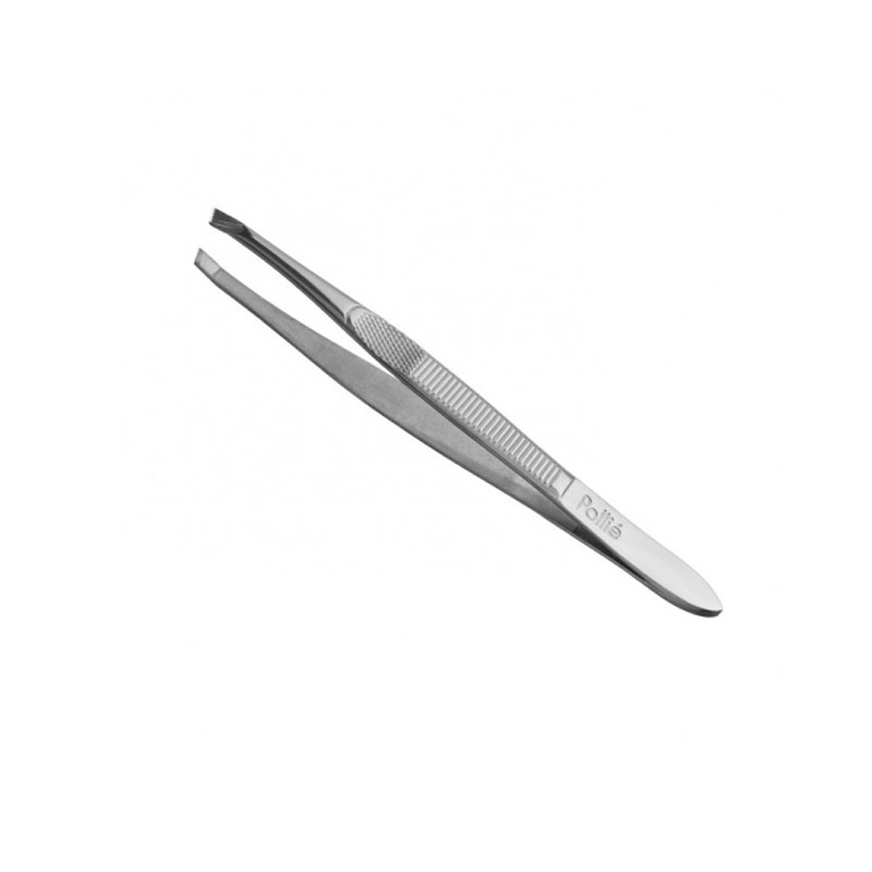 [8423029024970] Eurostil Pinza Depilar 9 Cm.Cromada Oblic