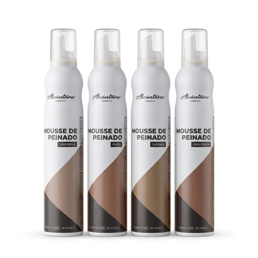 [510045] Evolutiva Espuma Color 300Cc Alcantara Cosmetica (PLATA)
