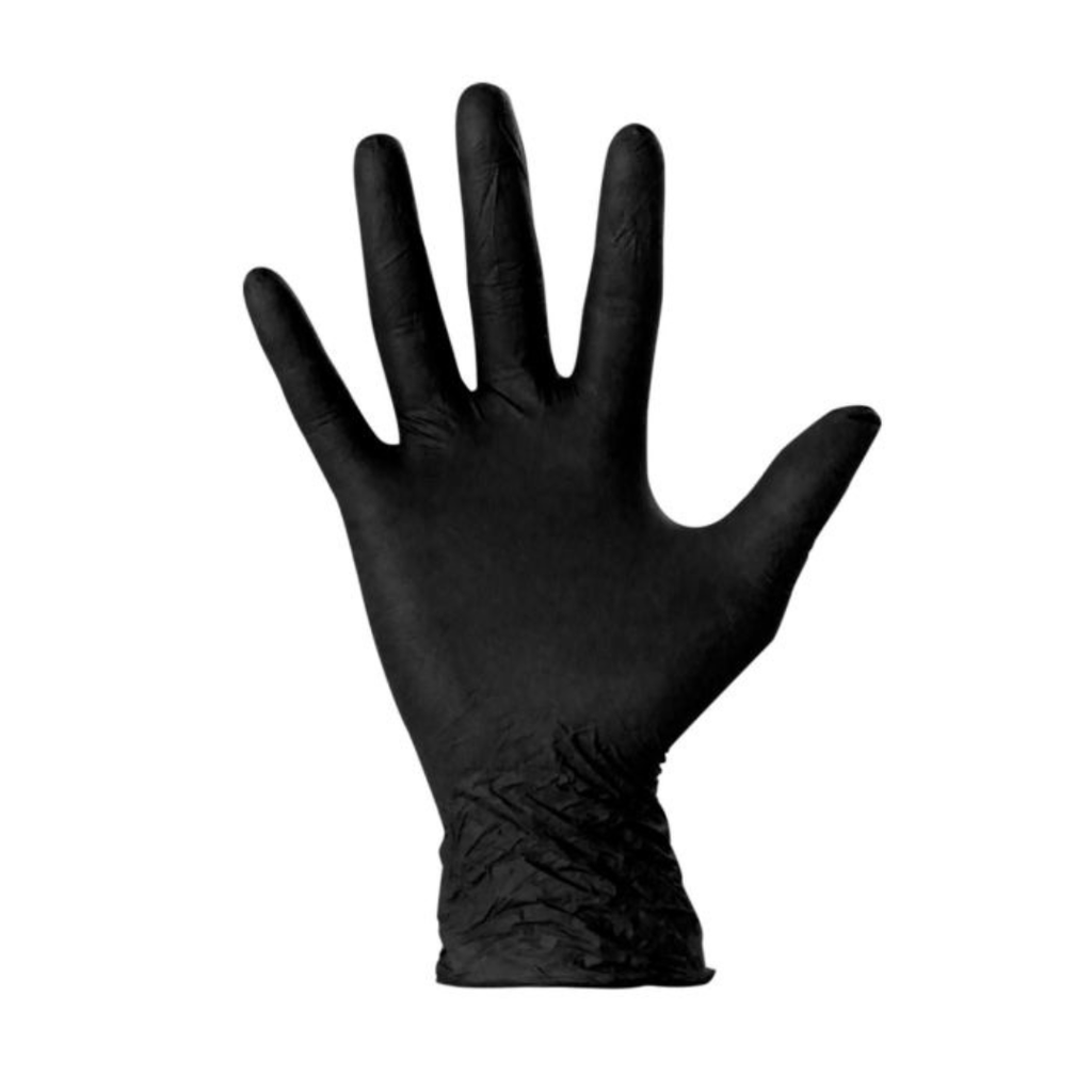 Guantes De Latex Negros 50U MH Cosmetics